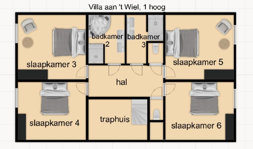 Villa Aan 'T Wiel Op Recreatiepark De Wielen シント・マールテン エクステリア 写真
